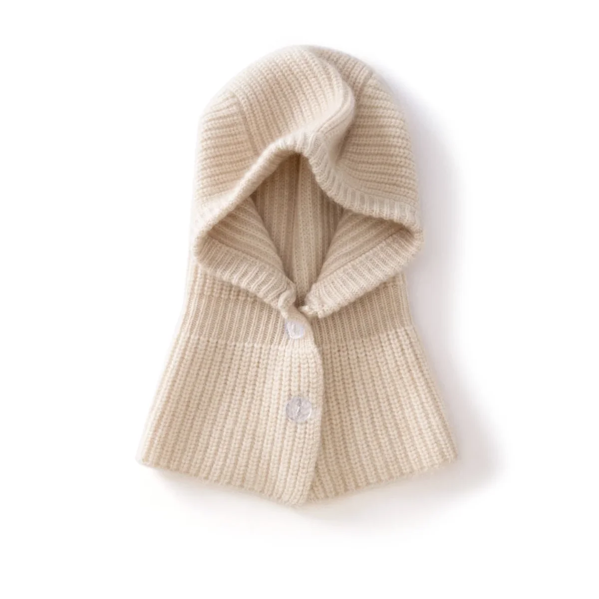 Gorro con capucha de punto de cachemira para niños Pasamontañas de cachemira para niños y niñas - Imagen 7