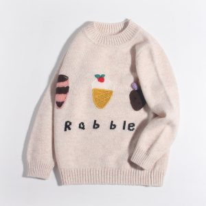 Séter de cachemir para niños Motivos de postre 3d de cachemira.