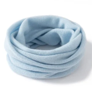 Bufanda infinita de cachemira colorida para niños Polaina de cuello de cachemira Calentador de cuello de cachemira pura