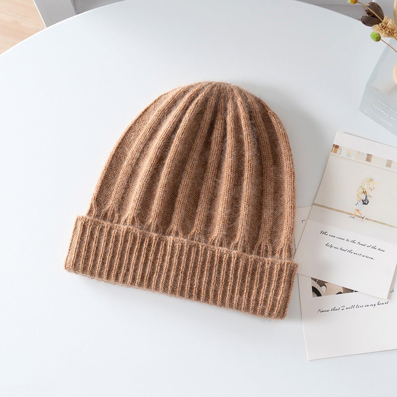 Gorro de cachemira acanalado para niños Gorro de cachemira para niños y niñas con dobladillo acanalado - Imagen 6