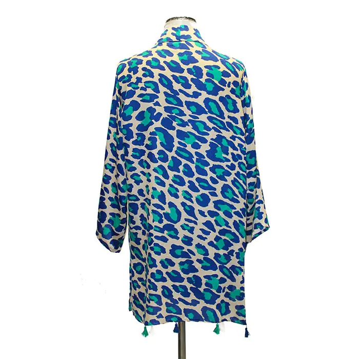Kimono chaqueta leopardo Beige - Imagen 3