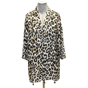 Kimono chaqueta leopardo Beige