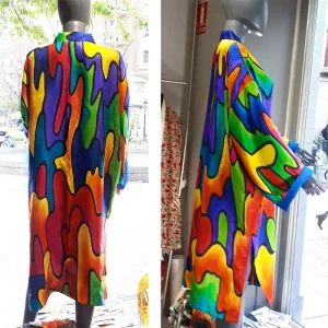 Kimono de seda con forro Colores