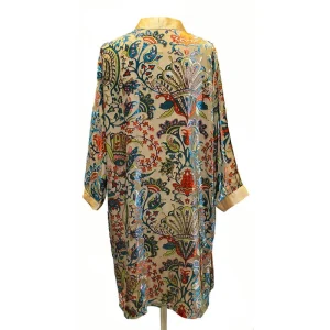 Kimono de terciopelo devore con forro India
