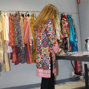 KIMONO  “GEOMÉTRICO ROJO”