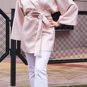 KIMONO SEMI SEDA NUDE