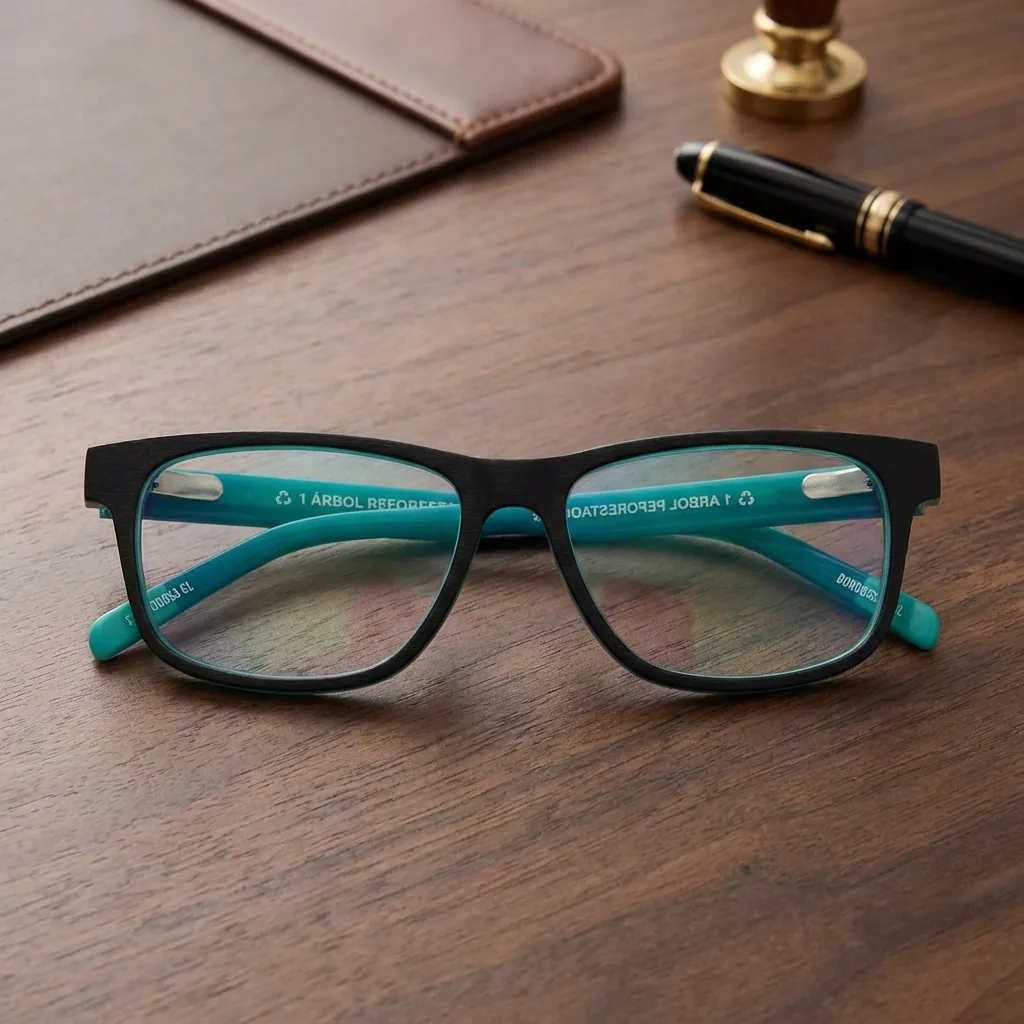 Canelo Acetato + Antirrayas Lentes Orgánicas Filtro Azul - Imagen 5
