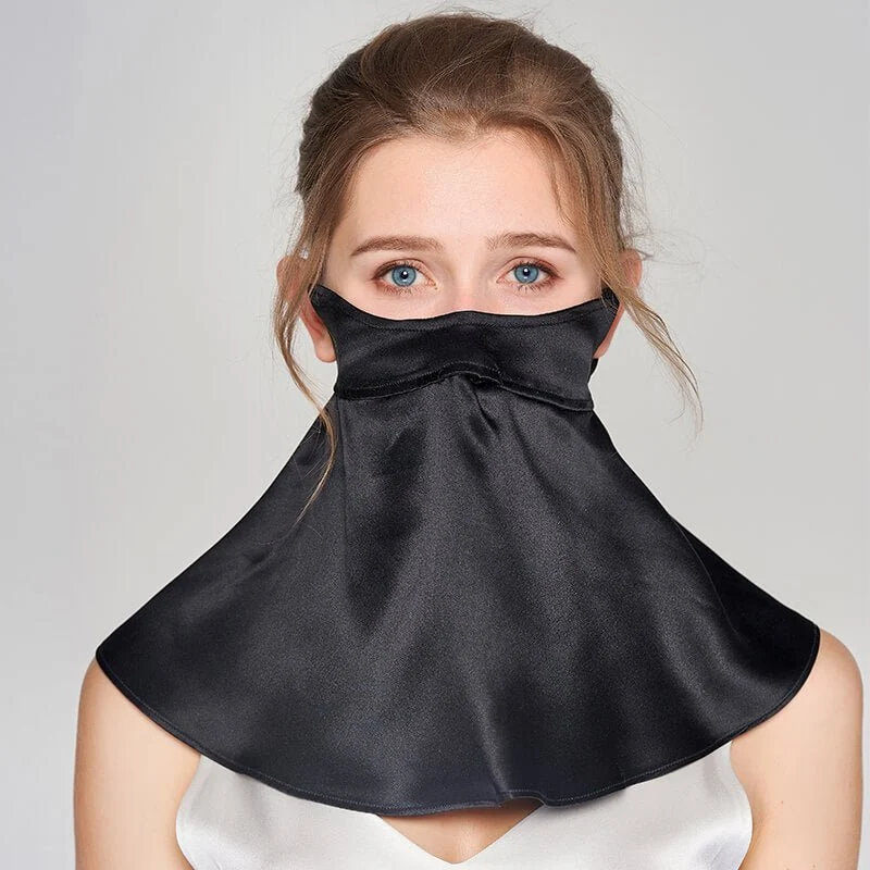 Máscaras largas de cara de seda cubierta de la cara de seda en la máscara anti-uv transpirable - Imagen 8