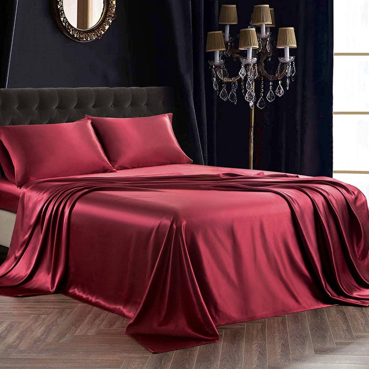 Ropa de cama de lujo 100% seda 22 Momme 1 Uds. Sábana plana de seda - Imagen 7