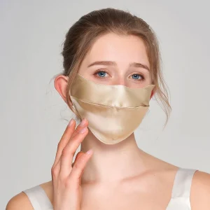 Máscaras faciales de seda de lujo máscara de protección solar anti-uv mascarilla