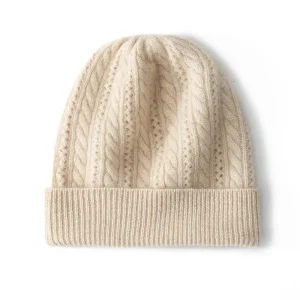 Cable unisex Caballero de cachemira Geanie Hat Pushon Canfed Punfover Sombrero