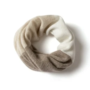 Pure Cashmere Infinity Neck Gaiter Ultra-Soffblock Loop Buff