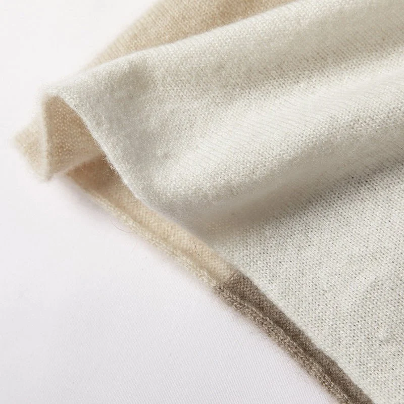 Pure Cashmere Infinity Neck Gaiter Ultra-Soffblock Loop Buff - Imagen 6