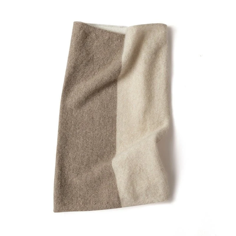 Pure Cashmere Infinity Neck Gaiter Ultra-Soffblock Loop Buff - Imagen 3