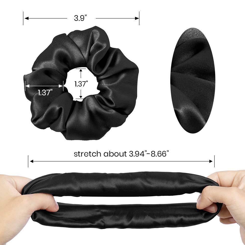 Mulberry Silk Hair Scrunchies Women Silk Scrunchies para cabello - Imagen 3