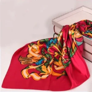Pañuelos de mujer estampado fucsia medallón