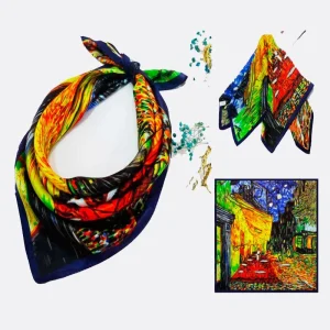 Pañuelo de cuello de seda Pintores 7