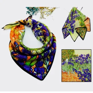 Pañuelo de cuello de seda Pintores 10 Van Gogh
