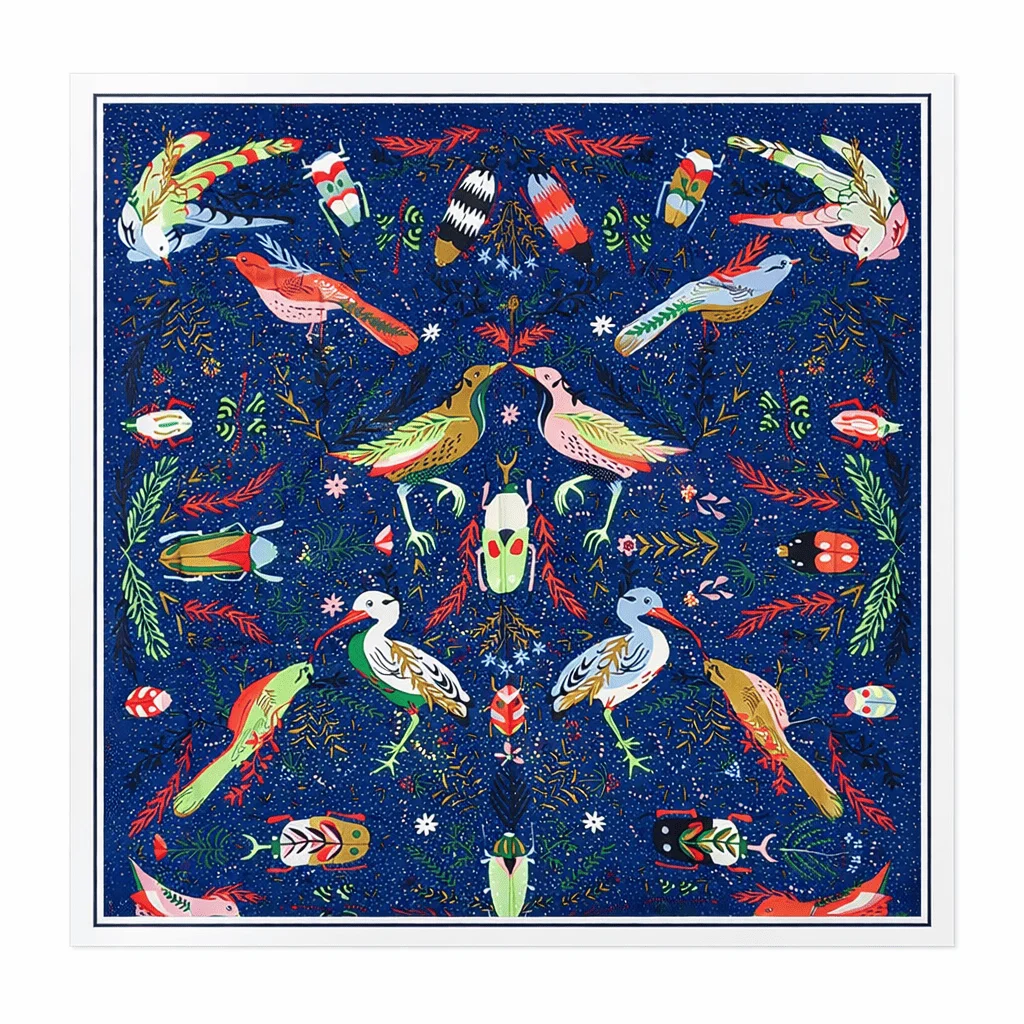 Kimono corto de semiseda verde y azul los lirios de Van gogh - Imagen 9