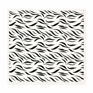 Pañuelos  de mujer Cebra crudo y negro 70×70 cm