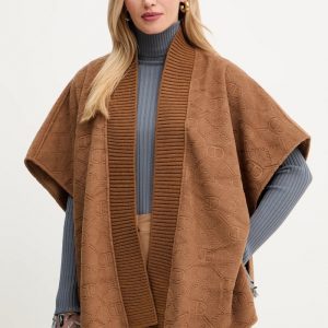 Twinset poncho logos camel