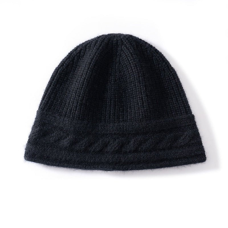 Gorro de cachemira pura Gorro de cachemira ultra suave para mujer Gorro acanalado con banda tipo cable - Imagen 7
