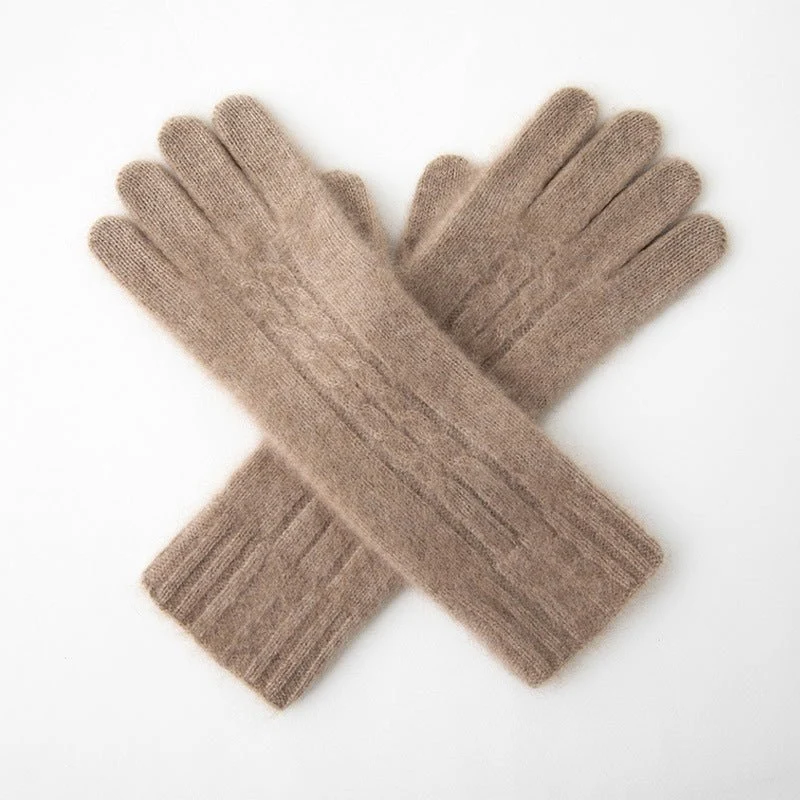 Guantes de Puro Cachemira Guantes de Cachemira Tejidos para Pantalla Táctil - Imagen 6