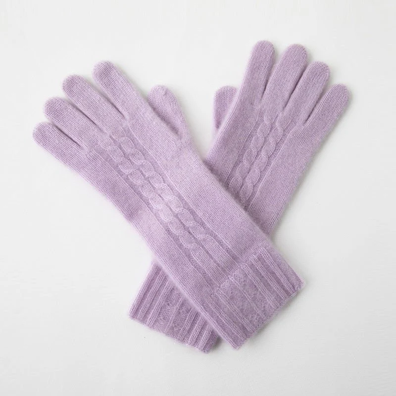 Guantes de Puro Cachemira Guantes de Cachemira Tejidos para Pantalla Táctil - Imagen 5