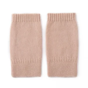 Guantes sin dedos de punto de cachemira pura Calentadores de muñeca de cachemira Mitones de cachemira