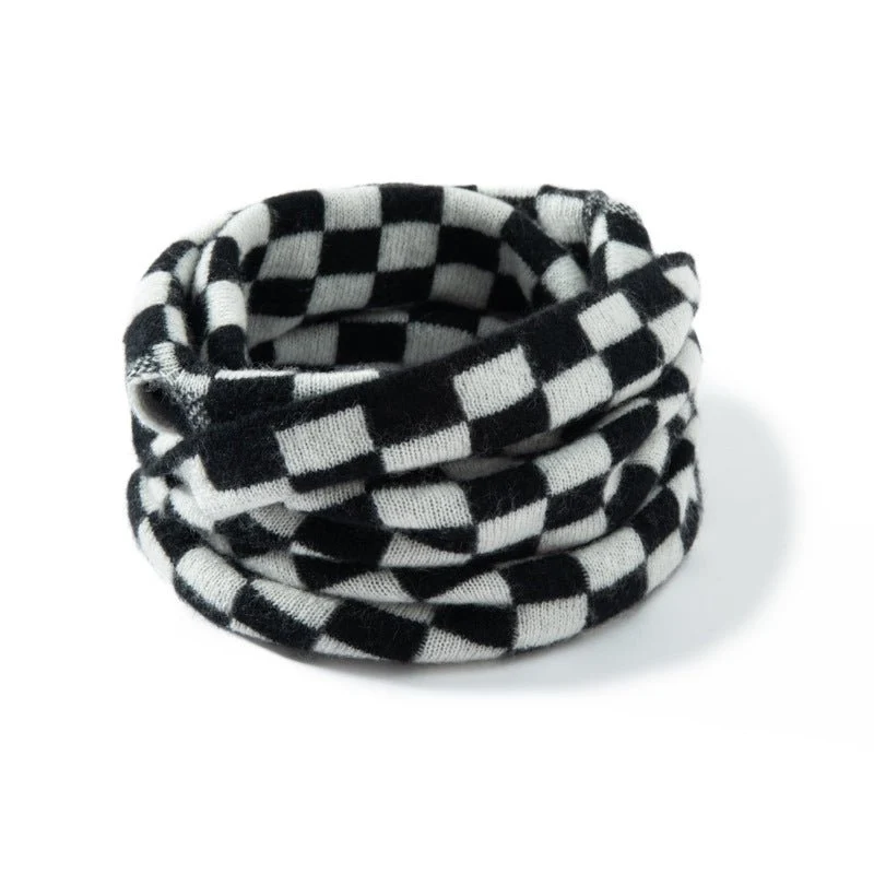Polaina de cuello de cachemira pura Bufanda de cachemira con estampados modernos Bufanda de cachemira - Imagen 7