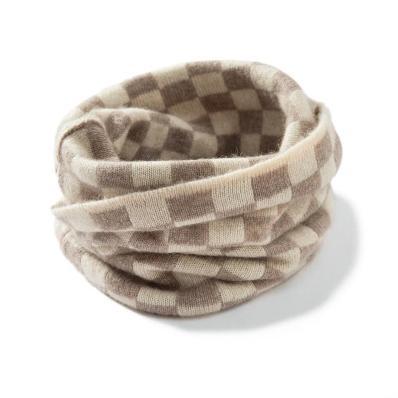 Polaina de cuello de cachemira pura Bufanda de cachemira con estampados modernos Bufanda de cachemira - Imagen 4