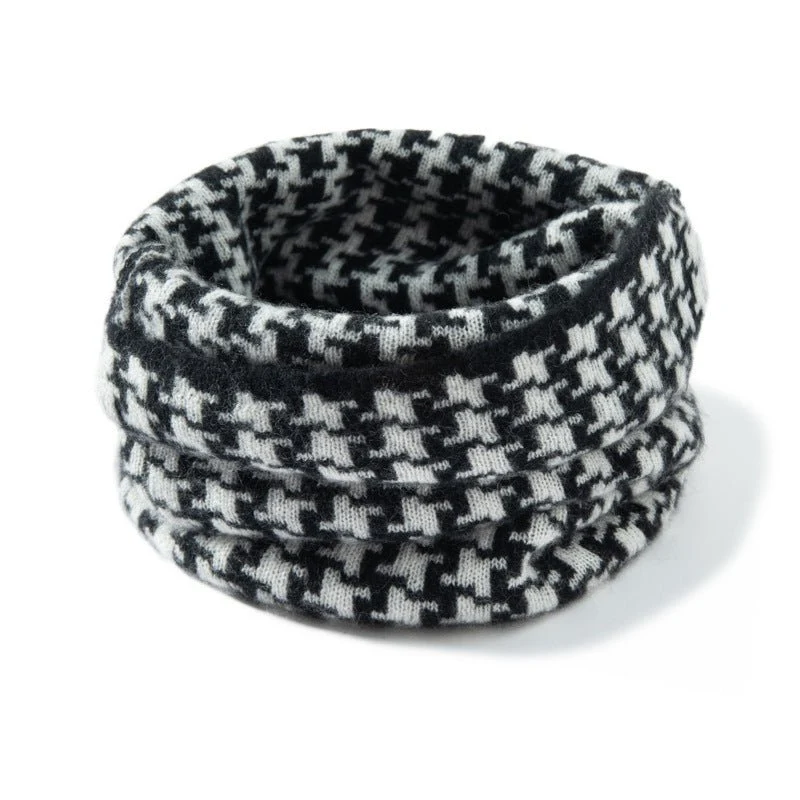 Polaina de cuello de cachemira pura Bufanda de cachemira con estampados modernos Bufanda de cachemira - Imagen 5