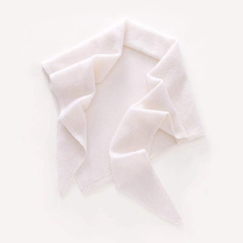 Bufanda de cuello triangular de puro cachemira, envoltura de punto de cachemira, pañuelo de cachemira - Imagen 7