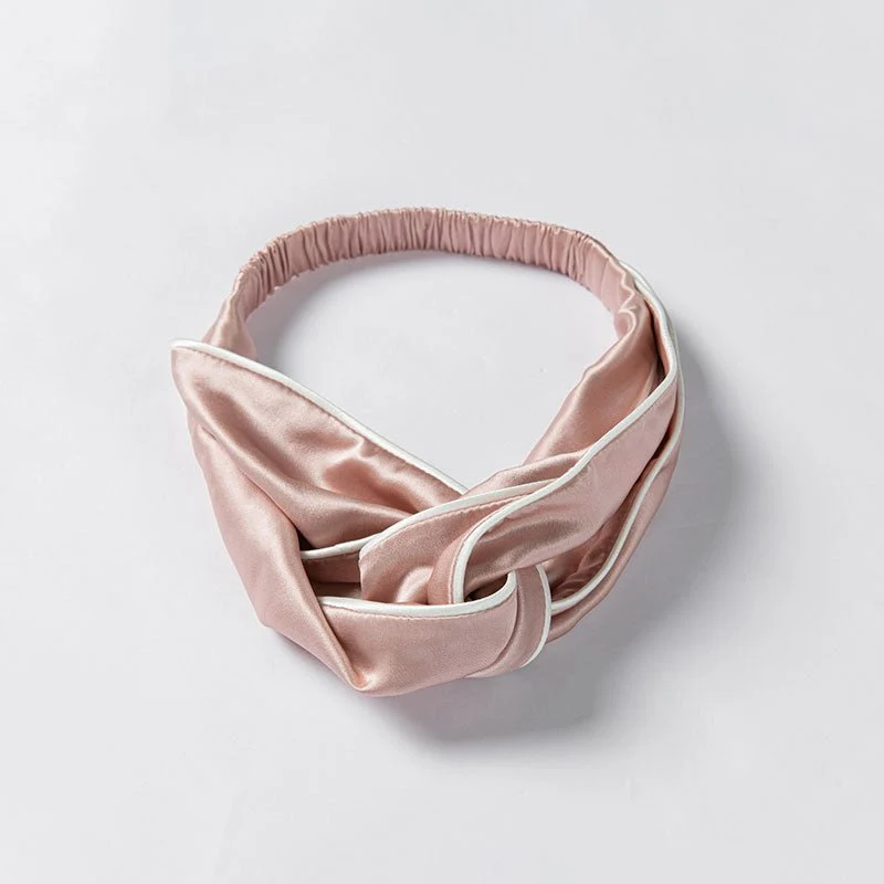 Diadema de nudo de seda de morera pura para mujeres - Imagen 8