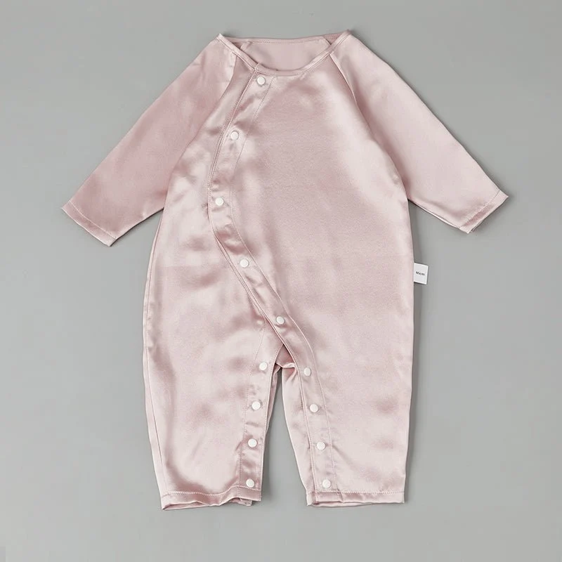 Bodysuit de seda pura para bebés ropa de seda de verano ligera - Imagen 7
