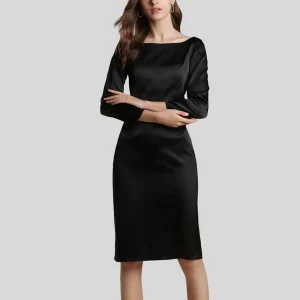 Vestidos de seda pura para mujeres vestidos de fiesta de la boda para mujeres