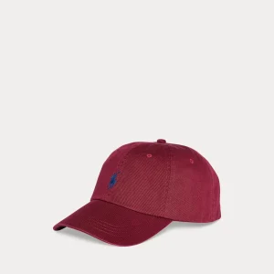 Polo Ralph Lauren gorra de tela en vino