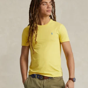 Polo Ralph Lauren camiseta de punto custom slim fit amarilla