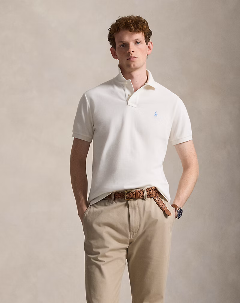 Polo Ralph Lauren polo polo piqué blanco - Imagen 2