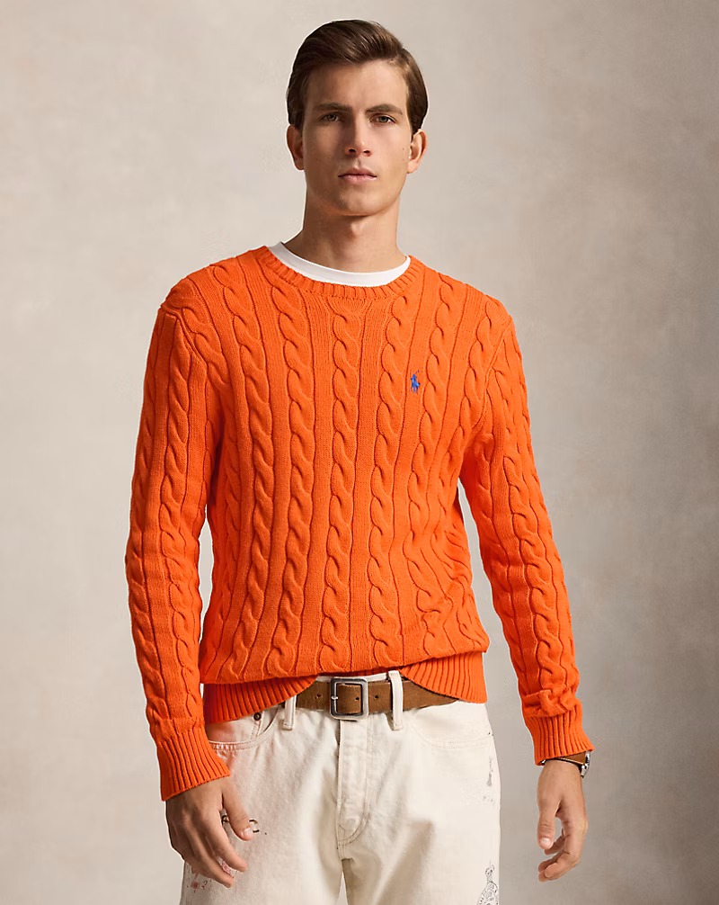 Polo Ralph Lauren jersey de algodon naranja