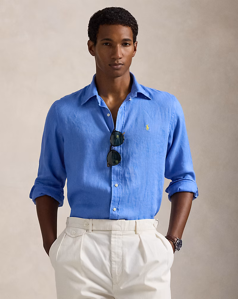 Polo Ralph Lauren camisa de lino custom fit