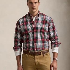 Polo Ralph Lauren camisa oxford cepillada con cuadros