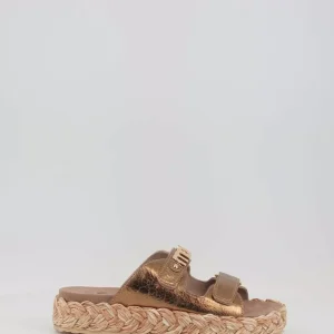 Mou Raffia Briad sandal leather