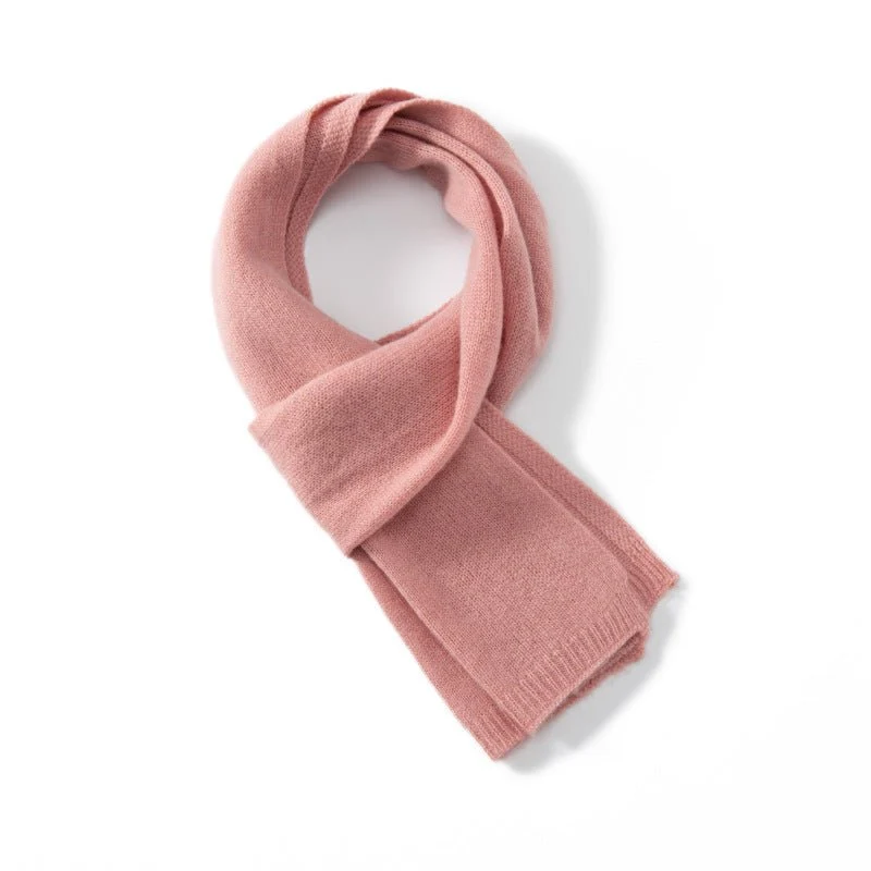 Bufanda corta 100% cachemir para adultos y niños Bufanda de invierno - Imagen 5