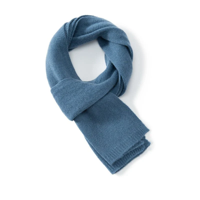 Bufanda corta 100% cachemir para adultos y niños Bufanda de invierno - Imagen 4