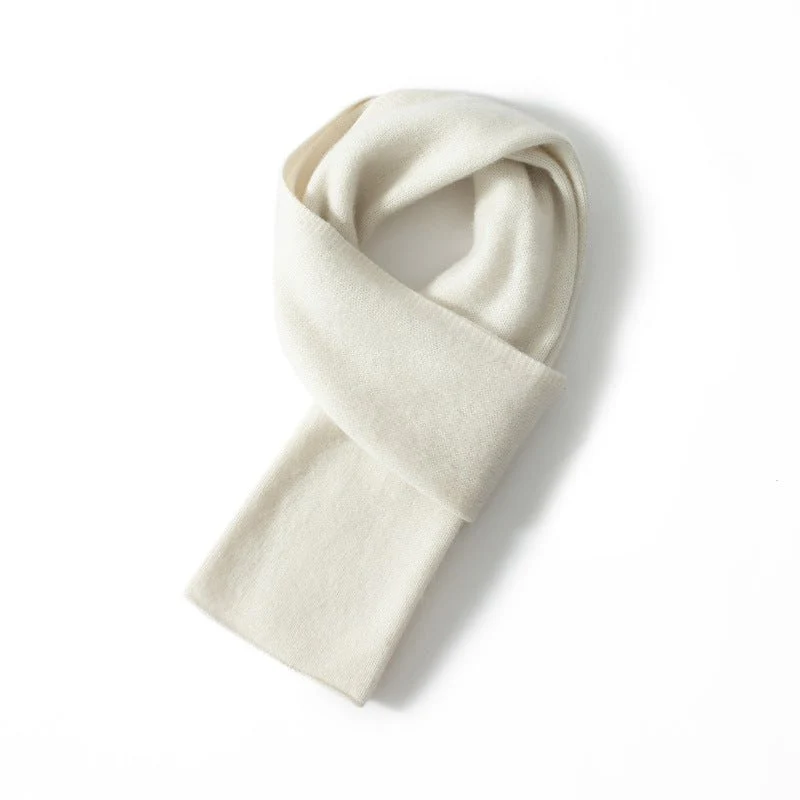 Bufanda corta unisex de cachemira Calentador de cuello de cachemira multicolor - Imagen 4