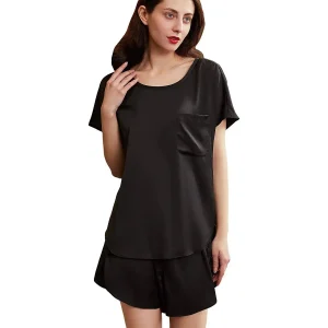 Pajama de seda corto para mujeres