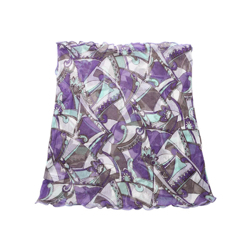 Bufanda de seda estampada floral de las mascarillas de la polaina del cuello para las mujeres - Imagen 6