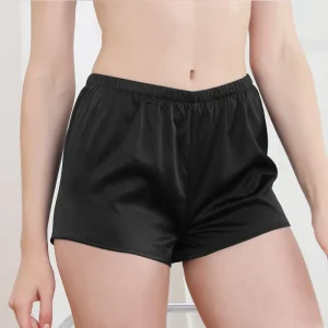 Leggings de seda bragas pantalones cortos para mujeres pantalones de seguridad planos de seda