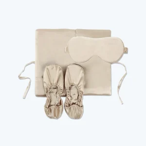 Silk Travel Set 3 PCS Pure Silk Storage Bags and Eyebrok